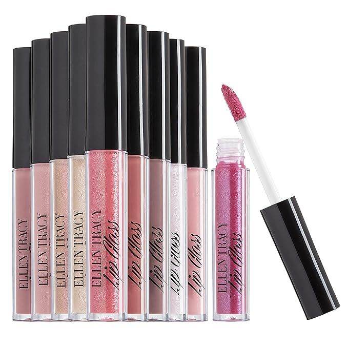 Enchante Ellen Tracy 10 Pc Lip Gloss Collection, Shimmery Lip Glosses for Women and Girls, Long L... | Amazon (US)