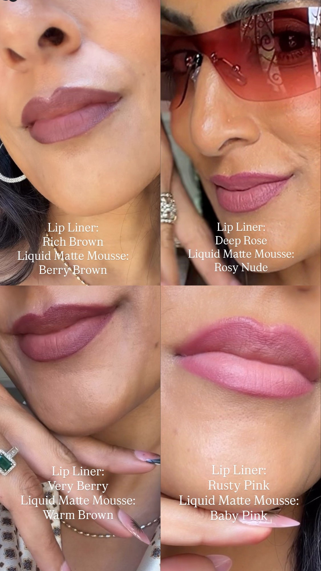 Full color breakdown. Brown girl lip from Huda Beauty

#LTKBeauty #LTKgrwm #LTKOver40