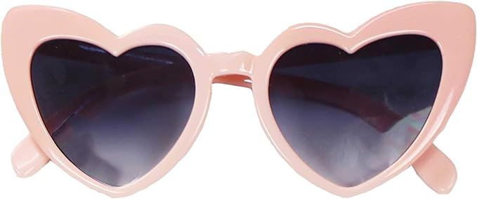 Heart Sunglasses for Women/Heart Sunglasses, Heart Shape Sunglasses Bachelorette | Amazon (US)