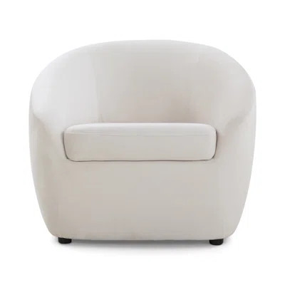 Lechlade 32" W Boucle Upholstered Swivel Barrel Chair | Wayfair North America