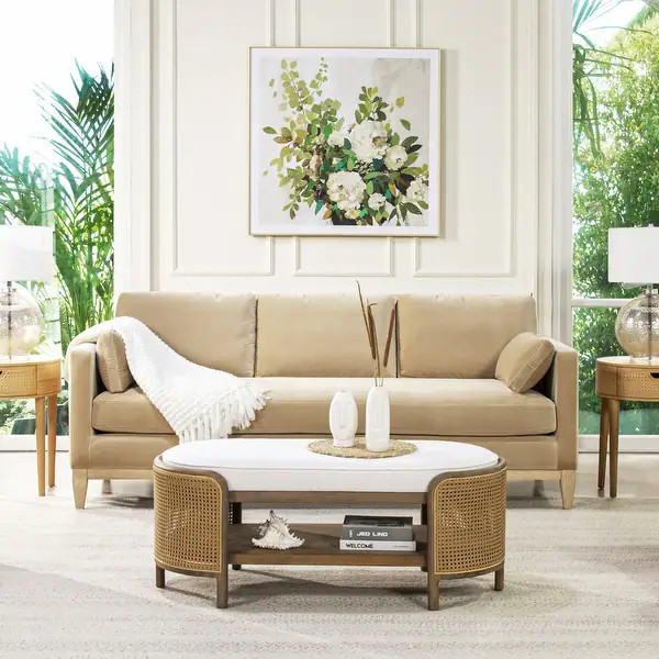 Jennifer Taylor Home Knox 84" Transitional Velvet Track Arm Sofa - Bed Bath & Beyond - 34420740 | Bed Bath & Beyond