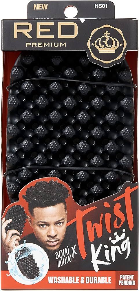 RED by Kiss Bow Wow X Twist King -Premium Luxury Twist Styler Brush, Durable Washable Afro Curl S... | Amazon (US)