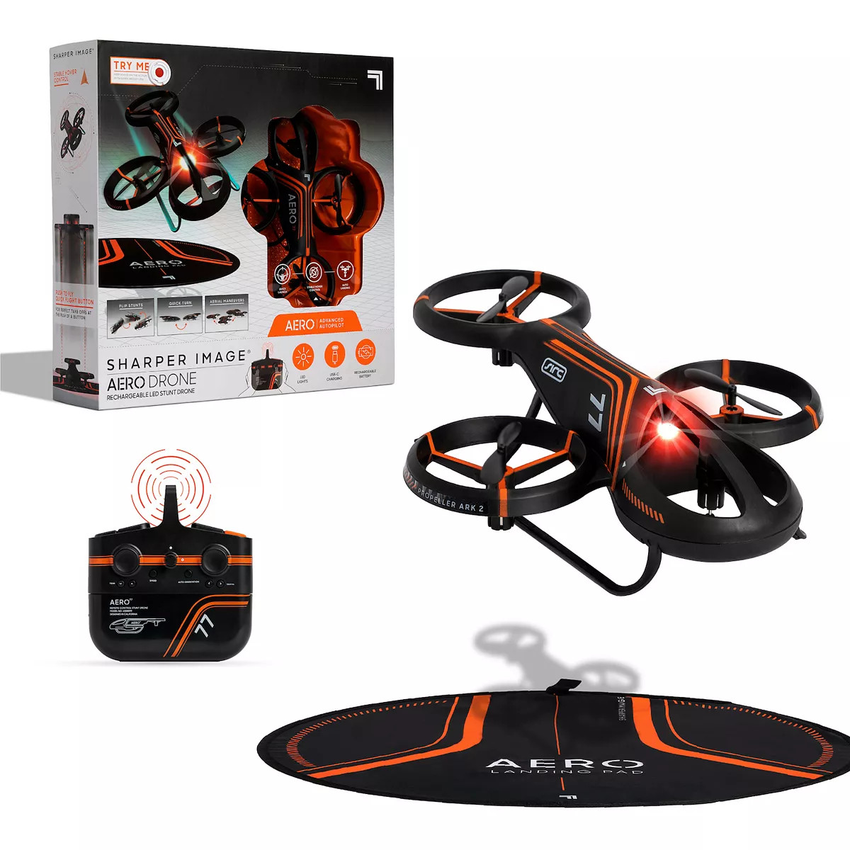 Sharper Image Drone Aero Stunt LED R/C Drone | Kohl's