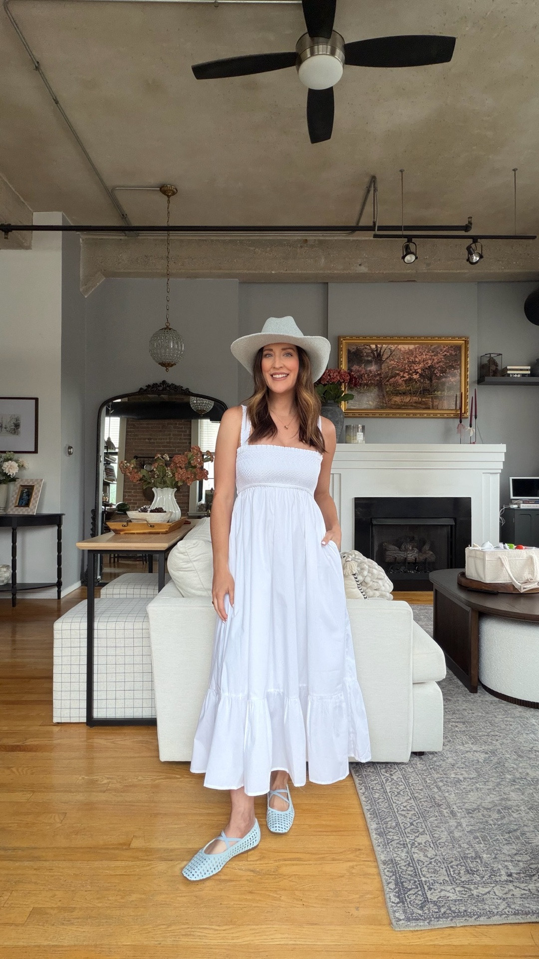 Abercrombie sale: use code AFLTK! Remove the straps on this white smocked maxi dress and make it strapless or pull down for a maxi skirt moment.

#LTKxAbercrombie #LTKSaleAlert