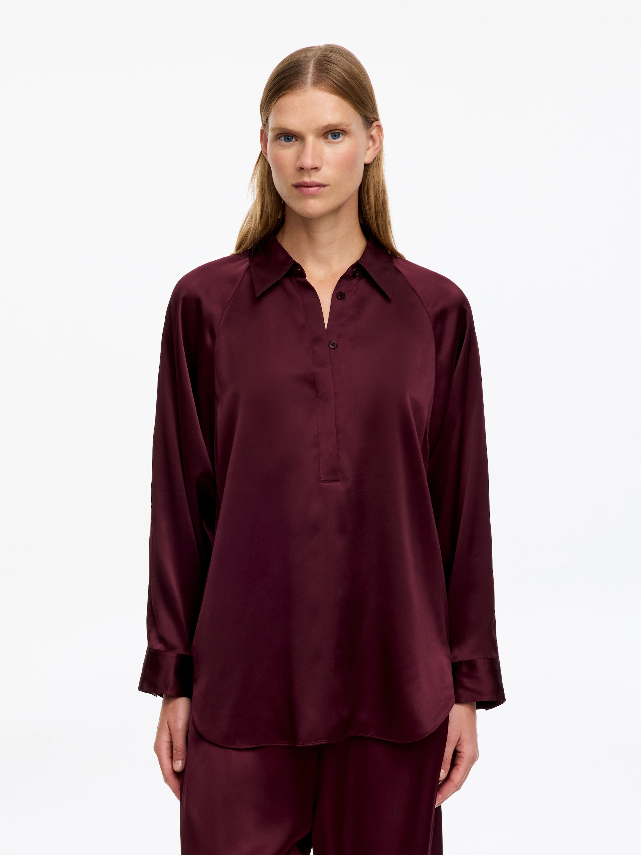 Silk satin shirt | Arket UK