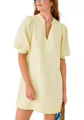 Lilly Pulitzer Women's Mialeigh Linen Dress, White, 14 | Belk