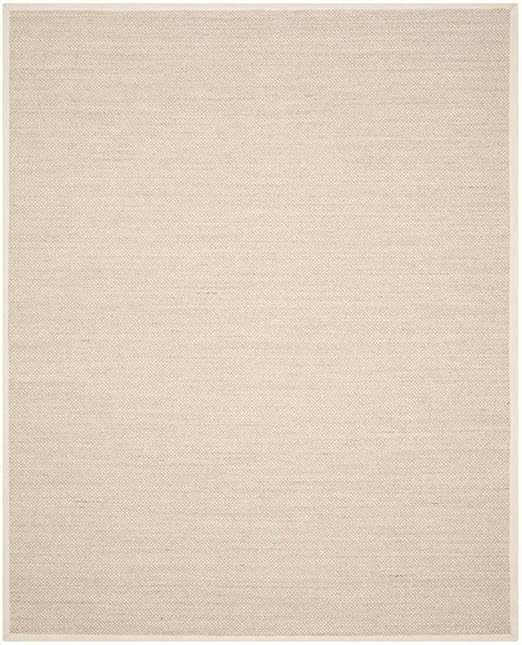 SAFAVIEH Natural Fiber Collection 9' x 12' Marble / Beige NF143C Border Sisal Area Rug | Amazon (US)