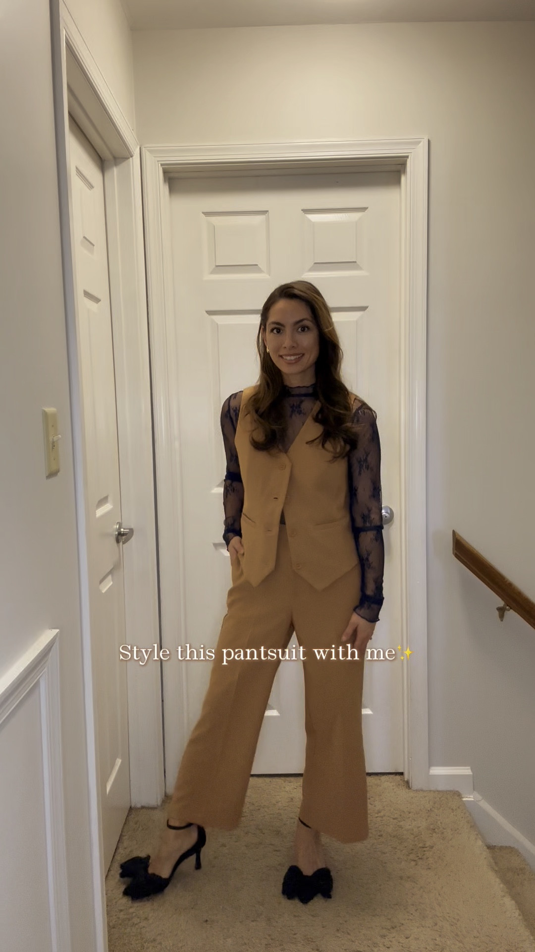 I loved styling this pantsuit from Amazon. It’s a perfect staple set to have in your closet and is so versatile with where you can wear it. Whether it’s work church or just an elevated casual look, this will take you through spring and summer with style. Available in many colors as well as the lace sheer long sleeve top that I added underneath. Paired with black and gold accessories I am loving this ootd!

#LTKFindsUnder50 #LTKStyleTip #LTKShoeCrush