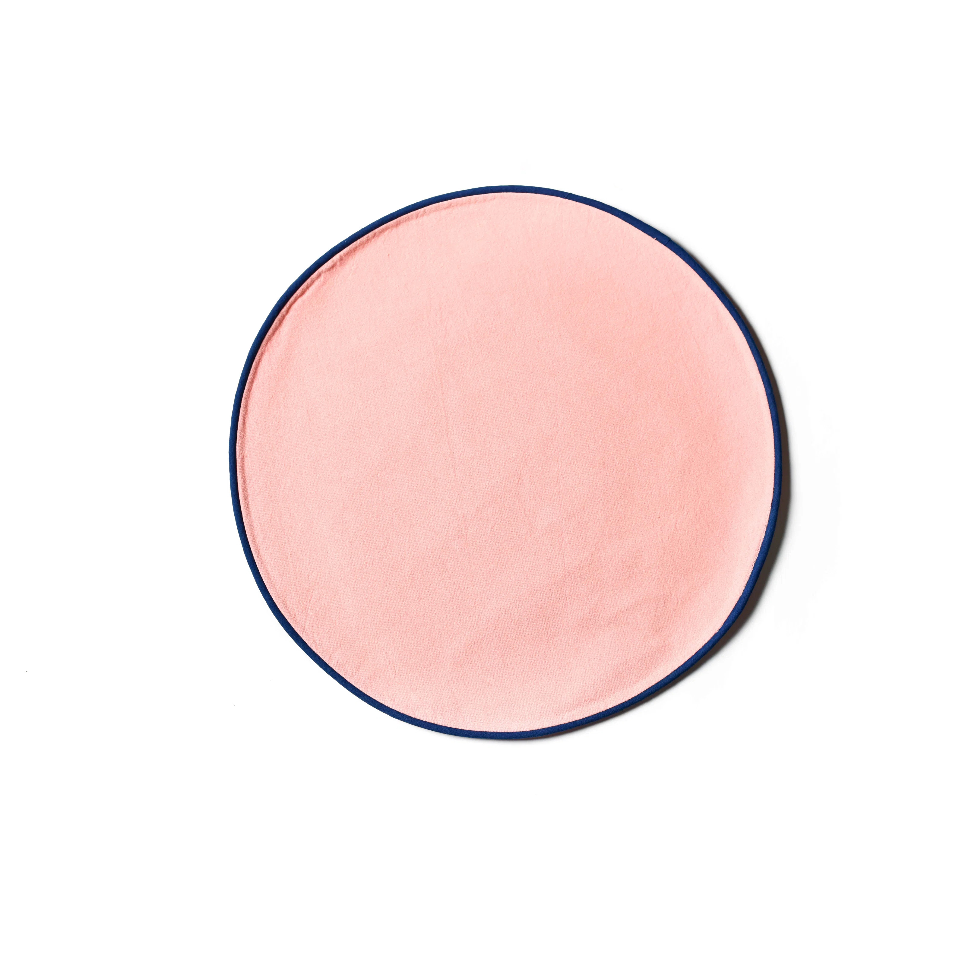 Blush And Pine Color Block Round Placemat Set Of 4 (Set of 4) | Joss & Main