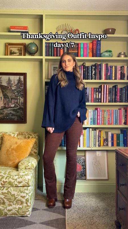 Thanksgiving/Holiday outfit inspo! Perfect for transition from fall into winter. Wearing a medium in the sweater!

#LTKSeasonal #LTKHoliday #LTKVideo