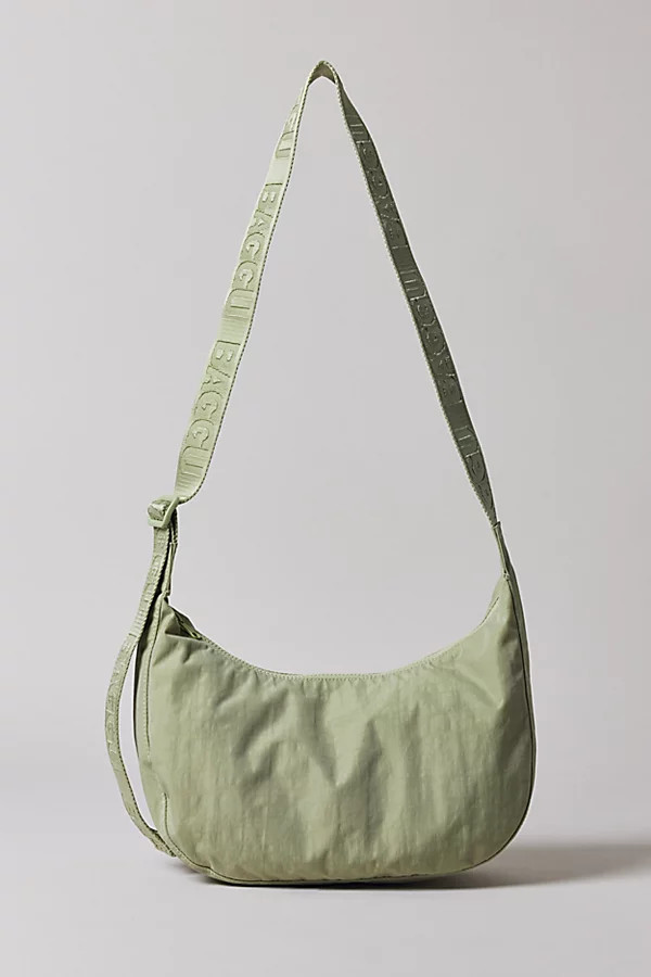 BAGGU Medium Nylon Crescent Bag in Celadon, Women's at Urban Outfitters | Urban Outfitters (US and RoW)