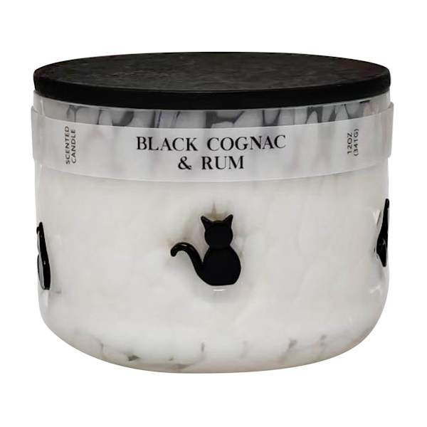 Black Cognac & Rum Scented Icon Jar Candle, 12oz | At Home