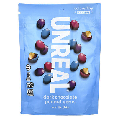 Unreal, Peanut Gems, Dark Chocolate, 13 oz (369 g) | iHerb