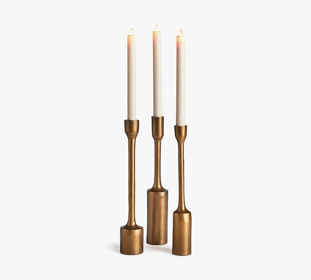 Barga Taper Candleholders - Set of 3 | Pottery Barn (US)