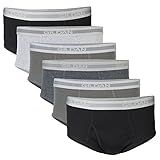 Gildan Men's Brief 5-Pack Underwear, Grey/ Black, XX-Large | Amazon (US)