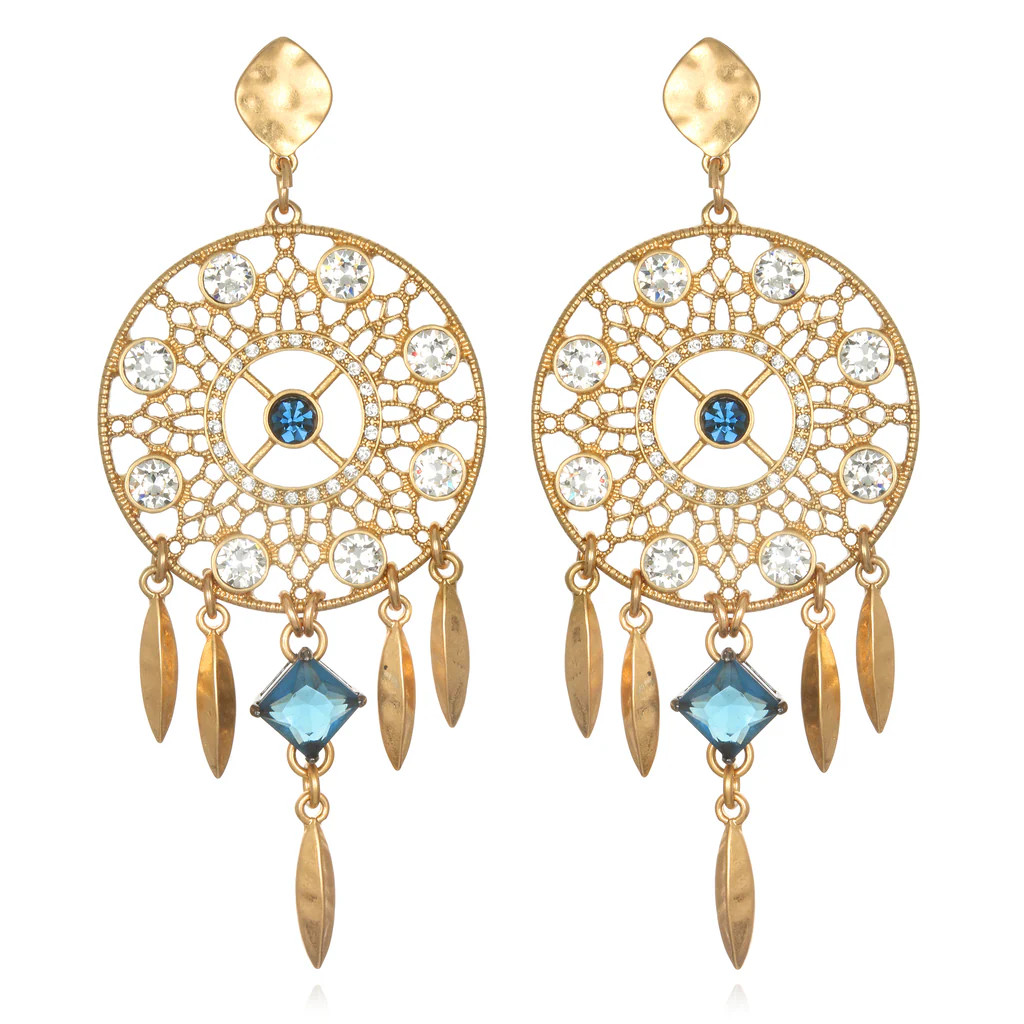 Deco Dreamcatcher Earrings | Sequin