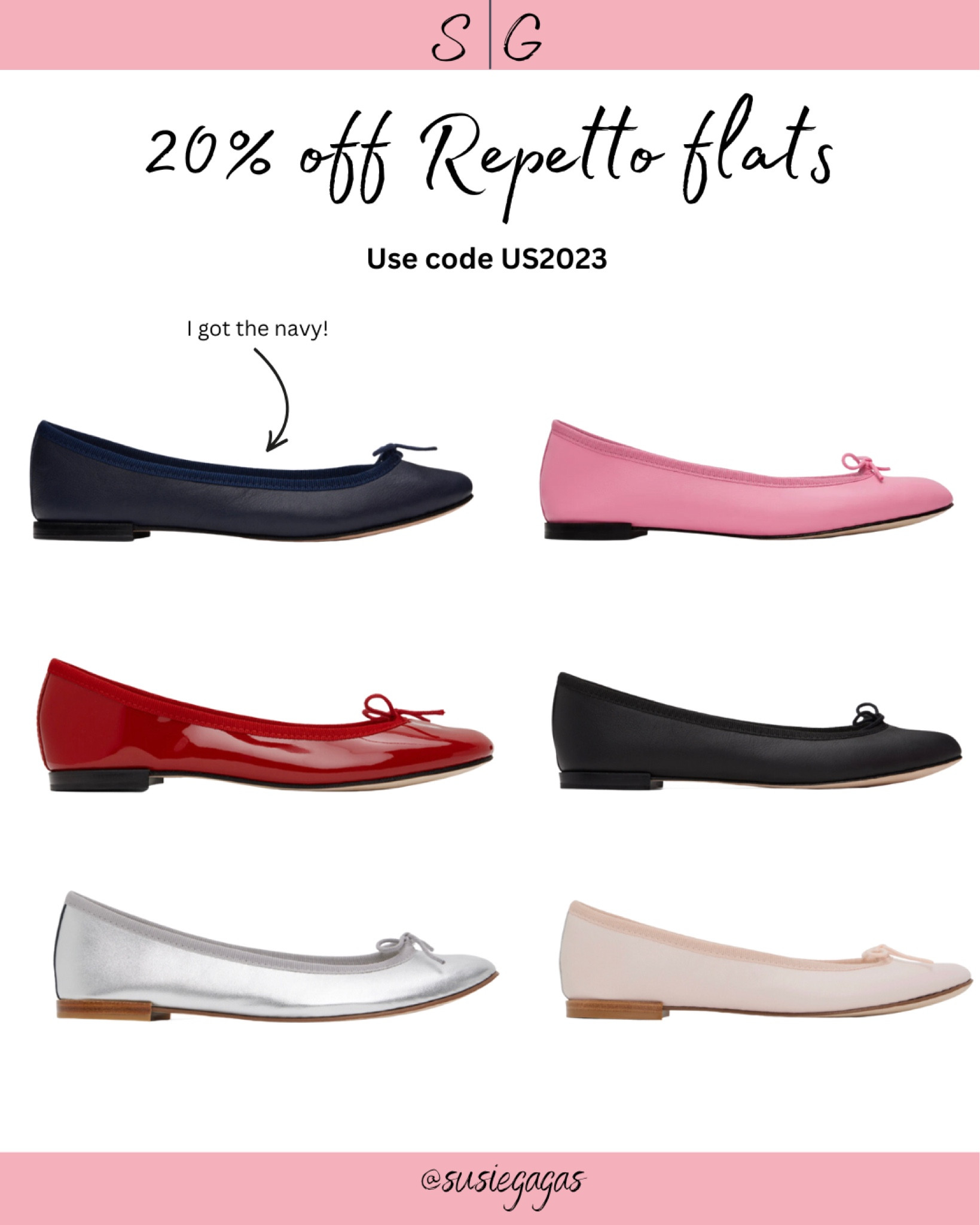 20% off Repetto flats. Such a classic and elegant shoe that hardly ever goes on sale! 

#LTKsalealert #LTKFind #LTKshoecrush