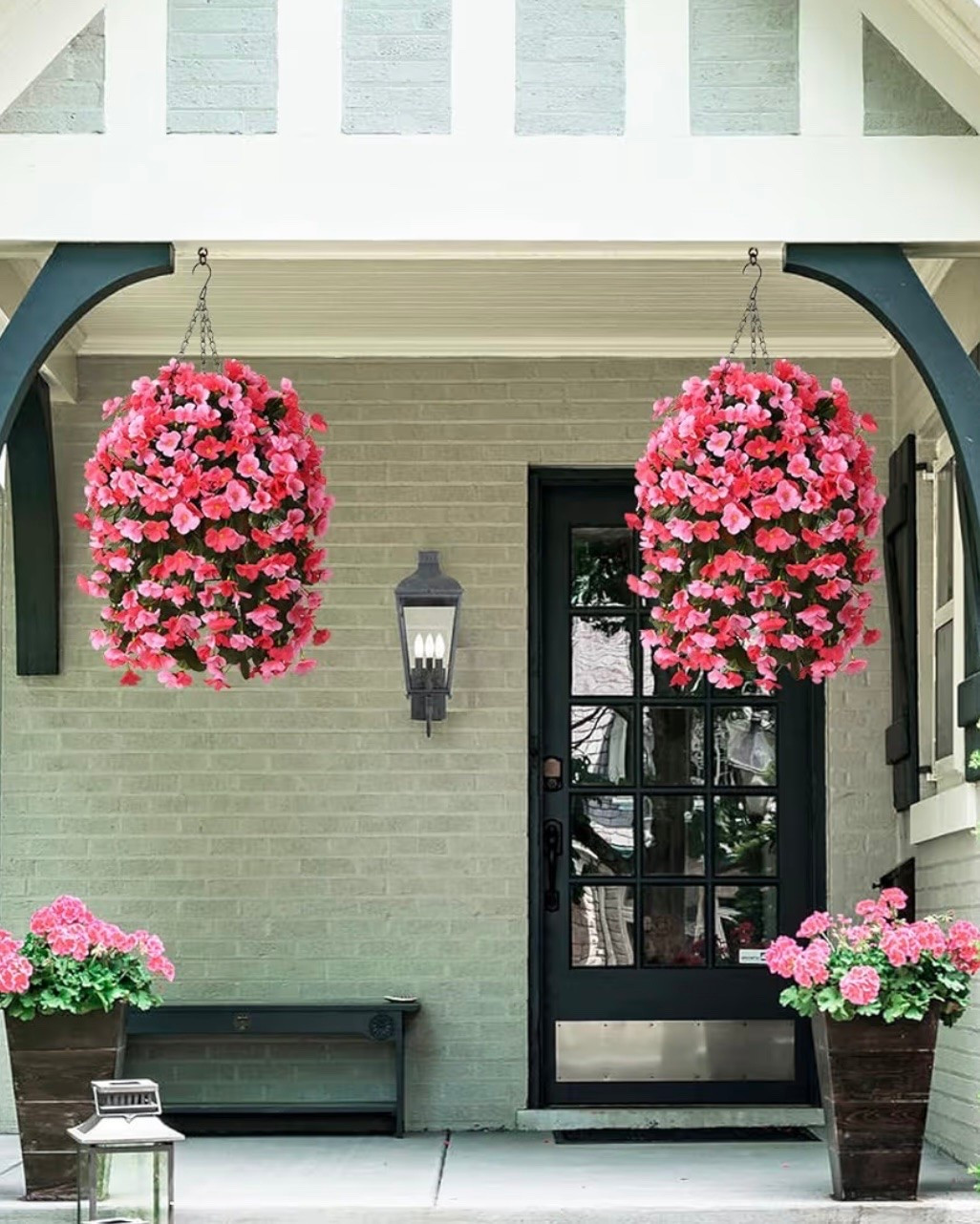Beautiful outdoor faux flowers 💐 several color options!

#LTKSeasonal #LTKHome #LTKSaleAlert