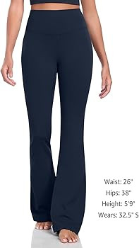 HeyNuts Harmony Flare Leggings 29"/30.5"/32.5"/34.5", High Waisted Tummy Control Wide Leg Bootcut... | Amazon (US)