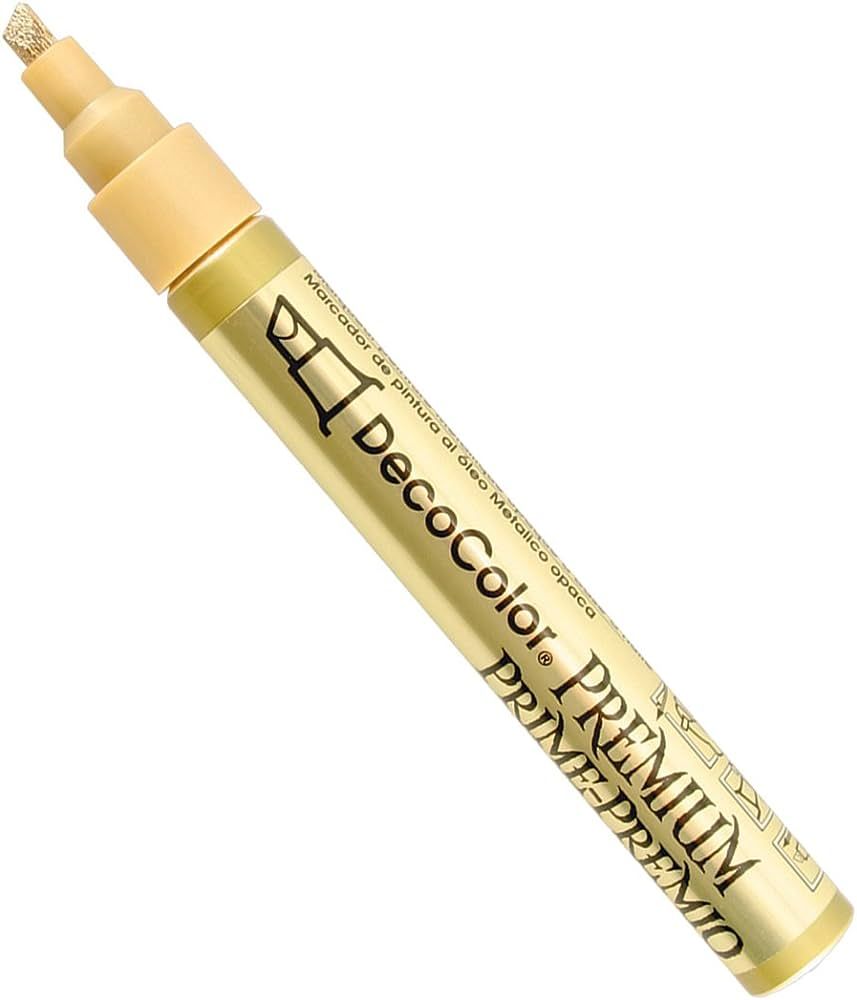 DecoColor Premium Chisel Paint Marker, Gold | Amazon (US)
