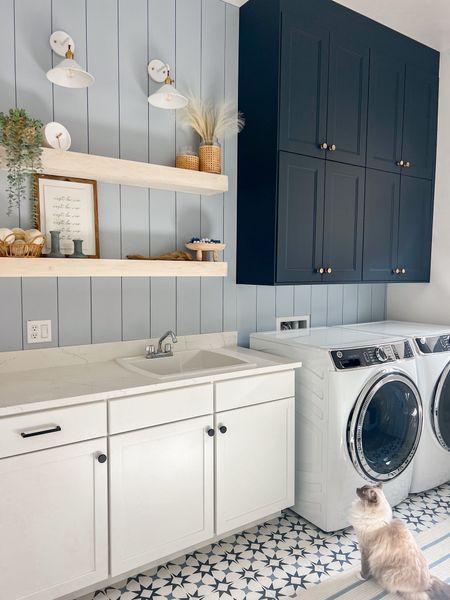 Laundry room updates! Love the coastal vibes in this space! 

#LTKhome #LTKSeasonal