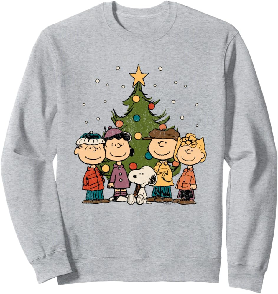 Peanuts - Peanuts Christmas Group Sweatshirt | Amazon (US)