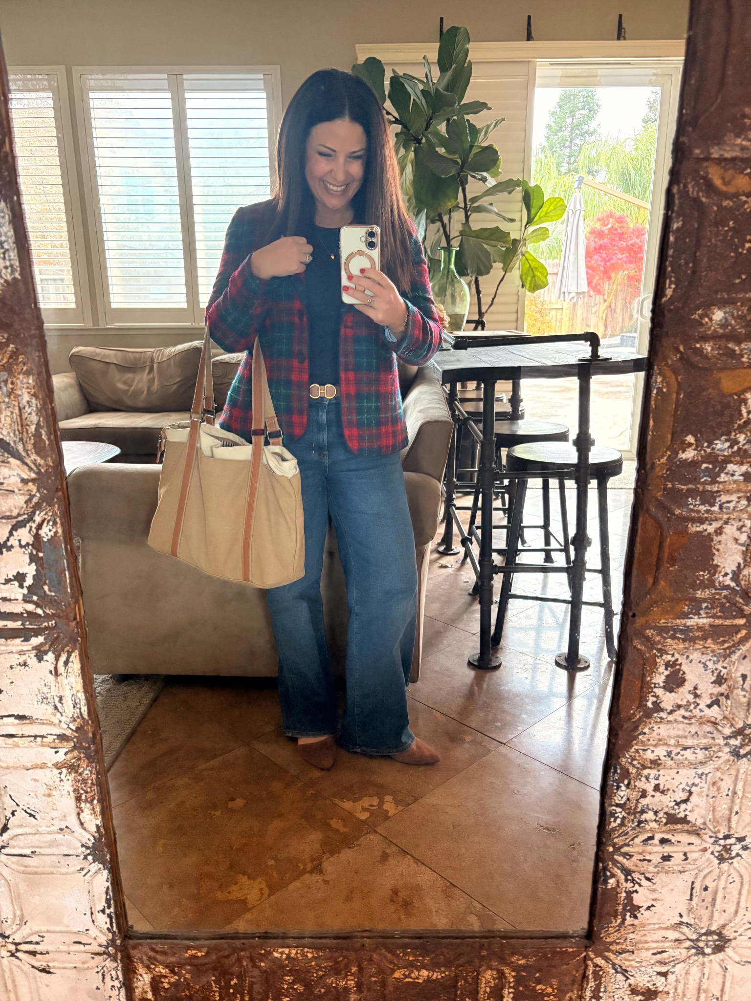 Feeling festive in this vintage Talbots plaid blazer. The lining is so cute, it has dogs on the inside! 

Teacher style
Holiday outfit


#LTKPetite #LTKootd #LTKHoliday