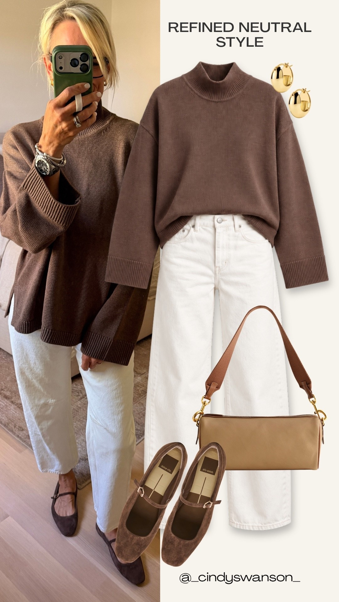 This chocolate brown sweater with white jeans is such an easy neutral combination for fall. I love how these simple pieces feel polished but still comfortable for everyday wear. 30% off at Gap!! Use code YOURS. I’ll also be adding some of my favorite fall finds from Gap!

#LTKootd #LTKOver40 #LTKSaleAlert