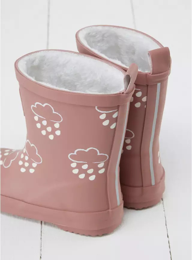 GRASS & AIR Rose Colour Changing Kids Winter Wellies 12 Infant | Tu Clothing