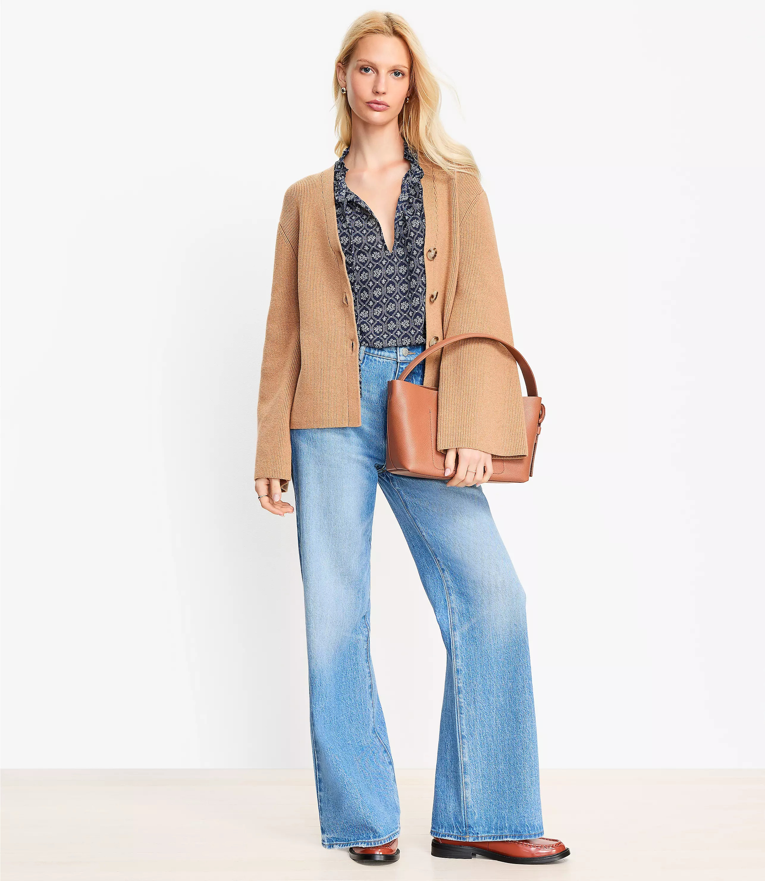 Wide Sleeve Sweater Jacket | LOFT