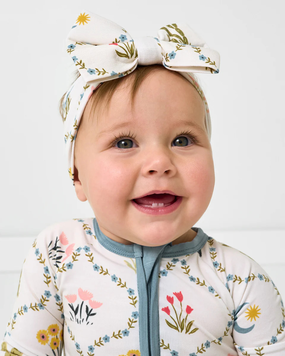 Desert Meadow Luxe Bow Headband | Little Sleepies