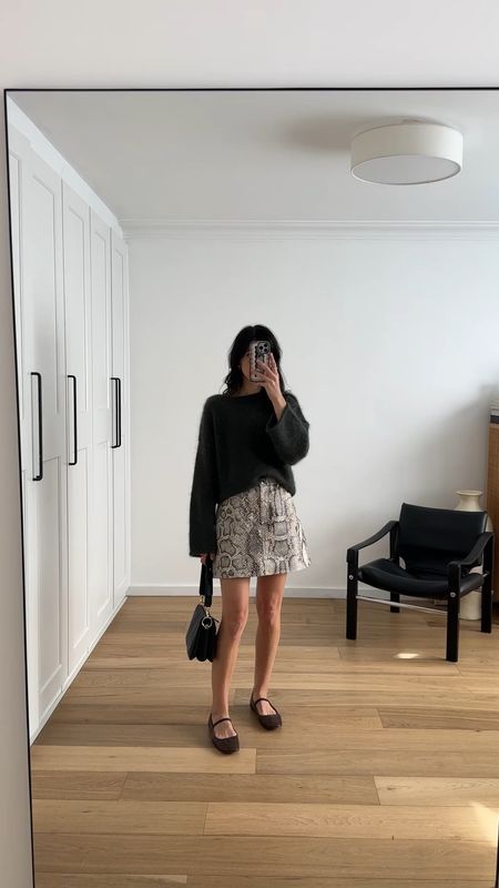 What I’m wearing today. Knit is size 8, skirt is size 8. Shoes I sized up to 9.5 but wish I hadn’t 😅 bag is on sale. Shacket is old uniqlo men’s 

#LTKSeasonal #LTKaustralia #LTKVideo
