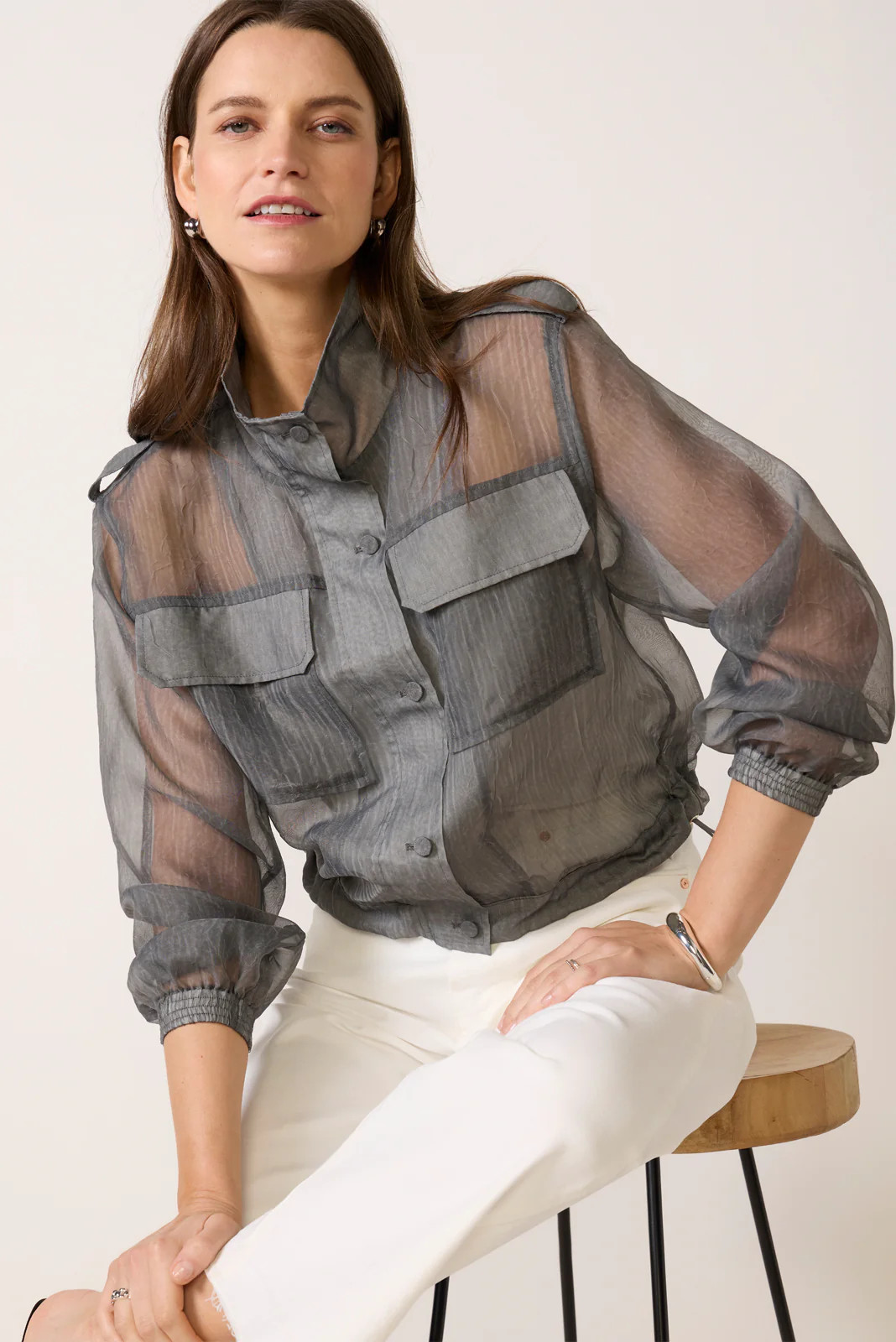 James Sheer Bomber | Evereve