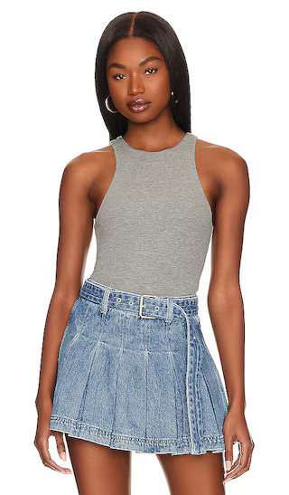 Reading Bodysuit in Heather Grey | Revolve Clothing (Global)