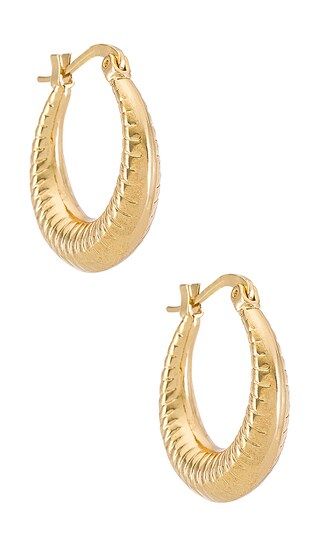 Mini Hoop in Gold | Revolve Clothing (Global)