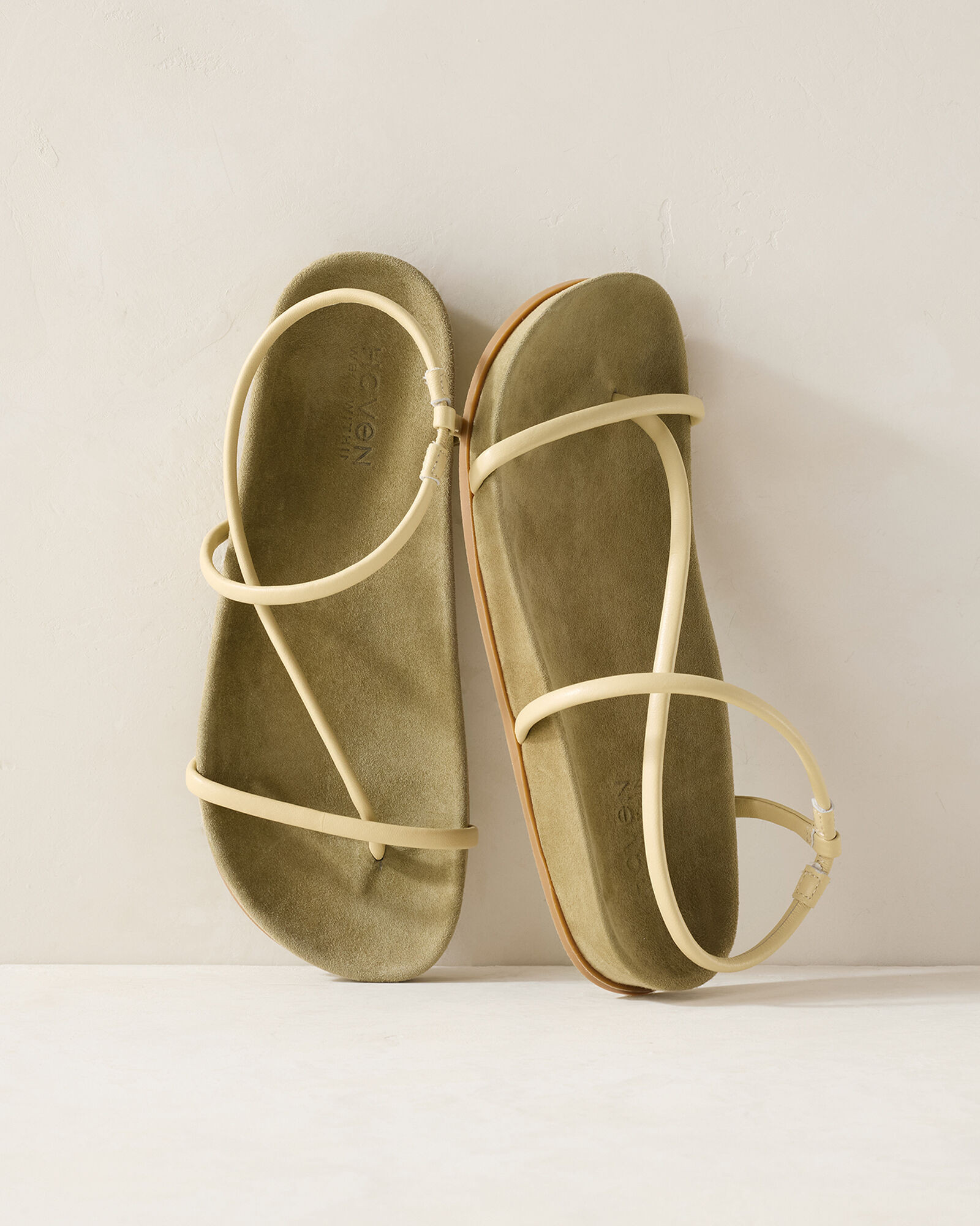 Strappy Leather Molded Sandals | Haven Well Within