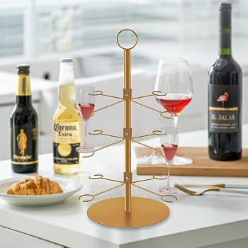Cocktail Tree Stand, 3 Tier Metal Wine Glass Display Stand Champagne Tower Stand for Martini, 12 ... | Amazon (CA)