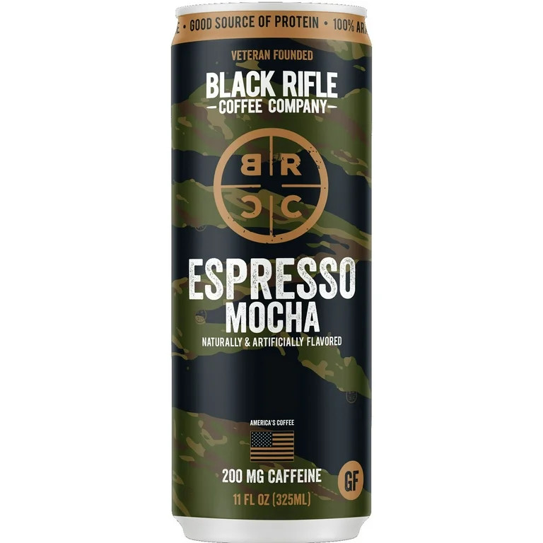 Black Rifle Coffee Company Iced Flavored Espresso Mocha, Ready to Drink for Instant Energy, 11oz,... | Walmart (US)