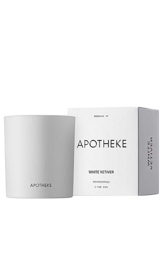APOTHEKE White Vetiver Classic Candle in White. | Revolve Clothing (Global)