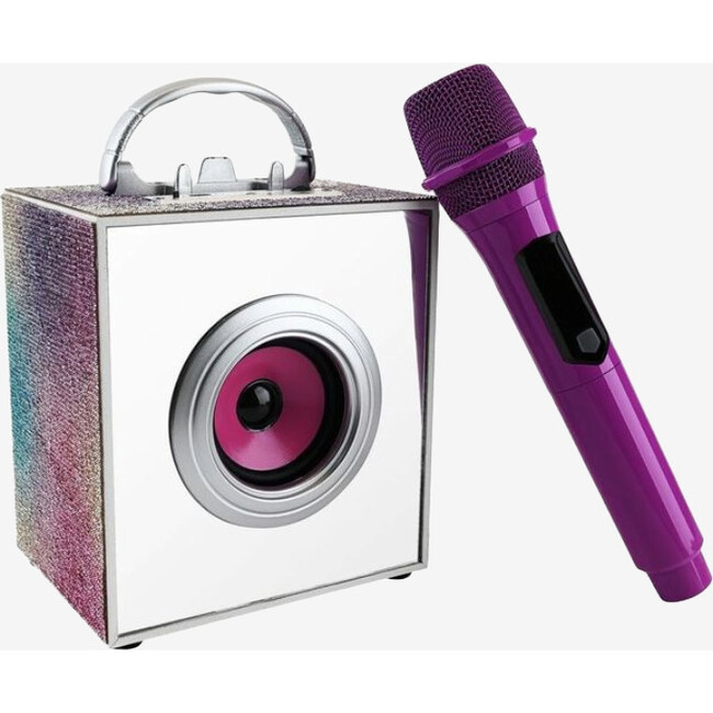 Pop Star Karaoke Infinity Light Speaker & Microphone | Maisonette