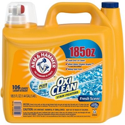 Arm & Hammer Plus OxiClean Fresh Scent Liquid Laundry Detergent - 185.5 fl oz | Target