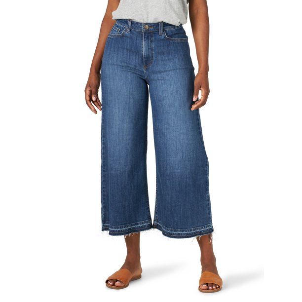Lee Heritage Women's A-Line Wide Leg Cropped Pant - Walmart.com | Walmart (US)