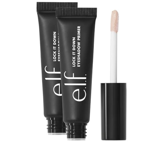 e.l.f. Lock It Down Eyeshadow Primer,Smooth Creamy Eye Makeup Primer For Long-Lasting Eyeshadow,Intensifies Color,Helps Prevent Creasing,Vegan & Cruelty-Free,(Pack of 2) | Amazon (US)