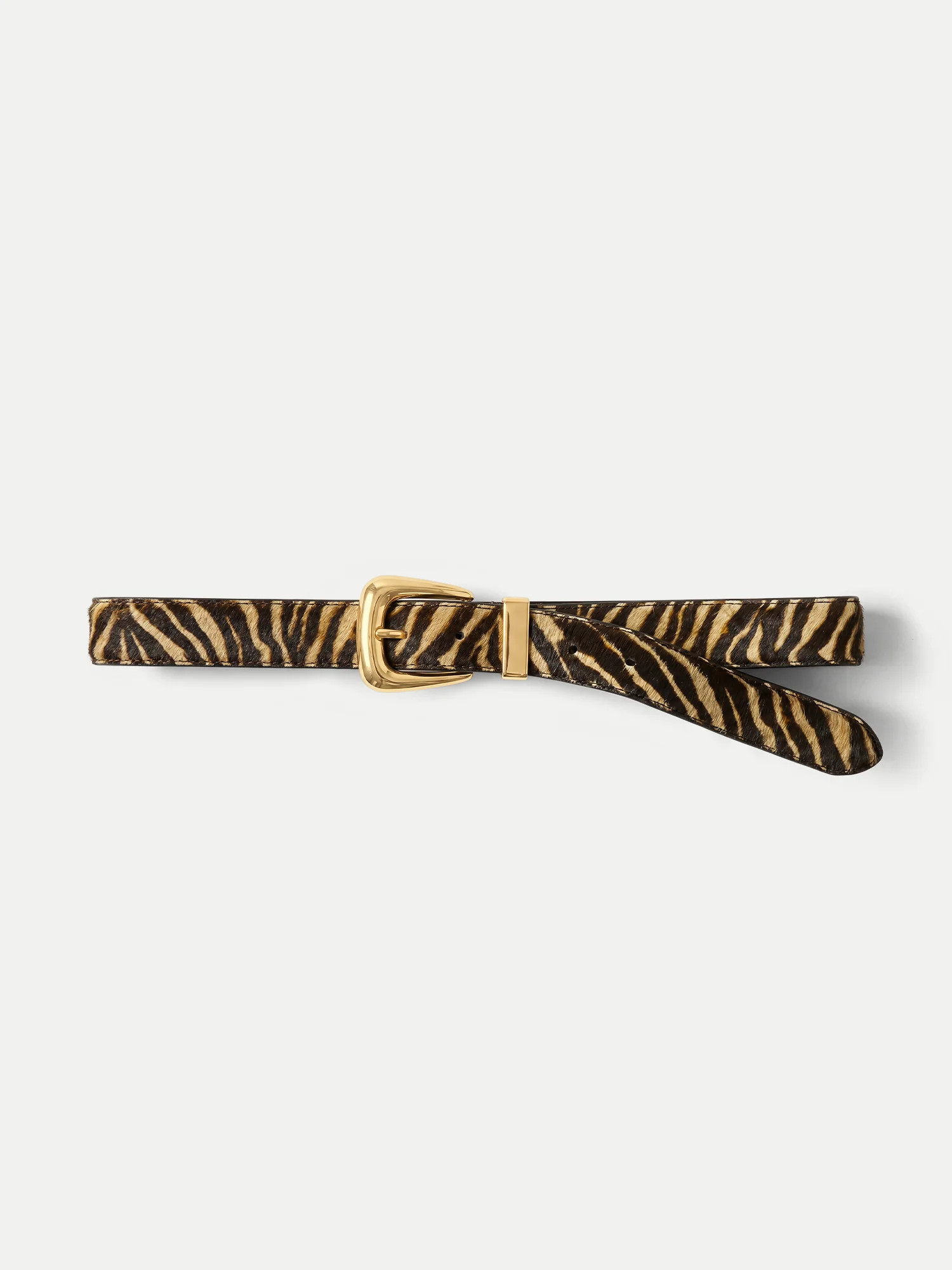 Arch Calf Hair Belt in Tan Multi| Veronica Beard | Veronica Beard UK