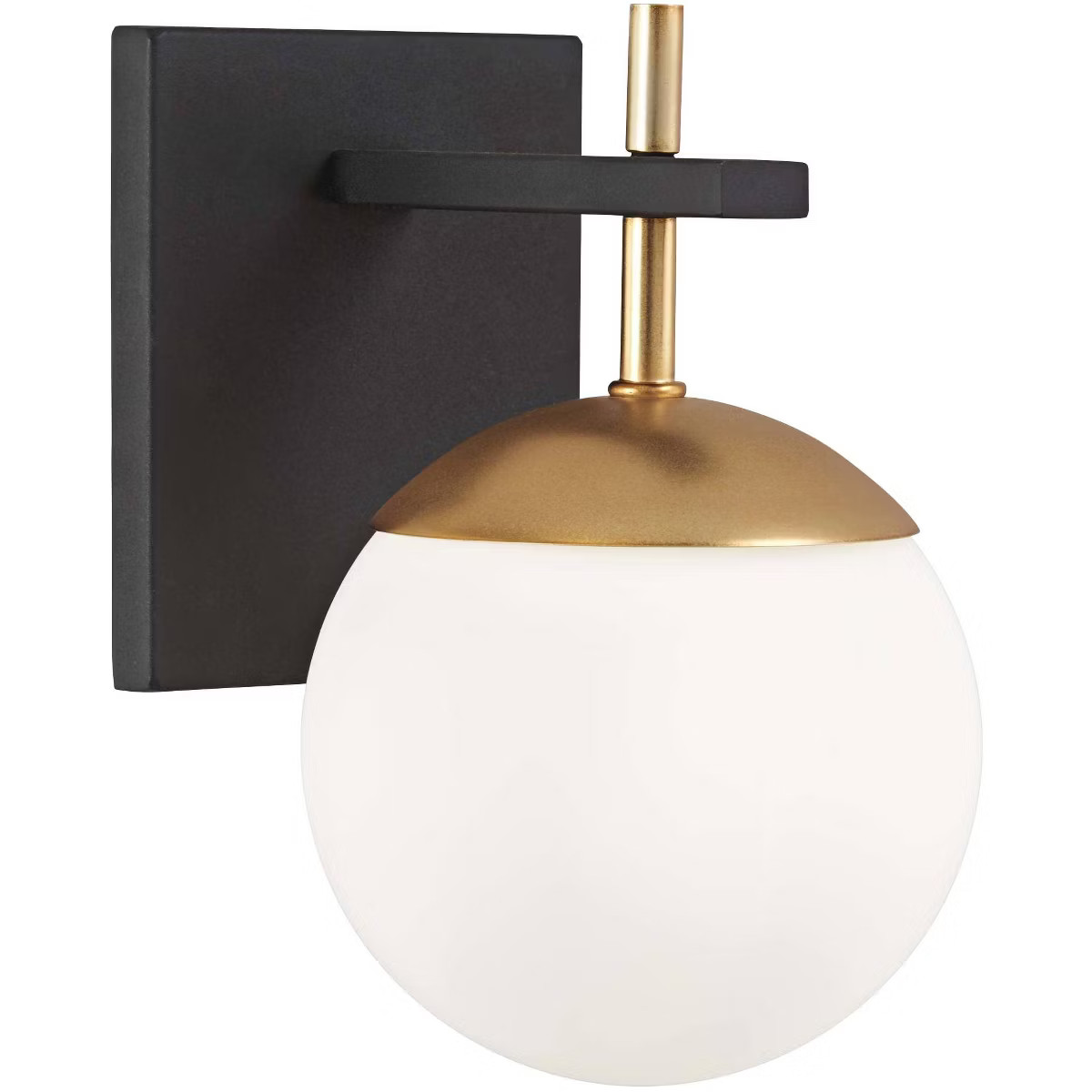 George Kovacs Alluria 9 3/4" High Black and Gold Wall Sconce | Target