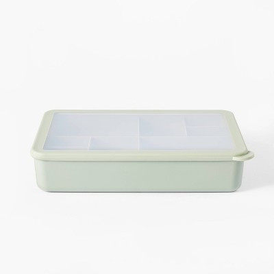 8 Compartment Large Plastic Snack Bento Box Sage Green - Figmint™: Recycled PET, Dishwasher & Microwave Safe | Target