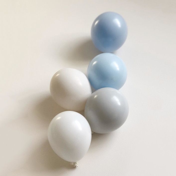 Cloud Blue Balloon Garland Luxury Kit (10-12ft) | Minted