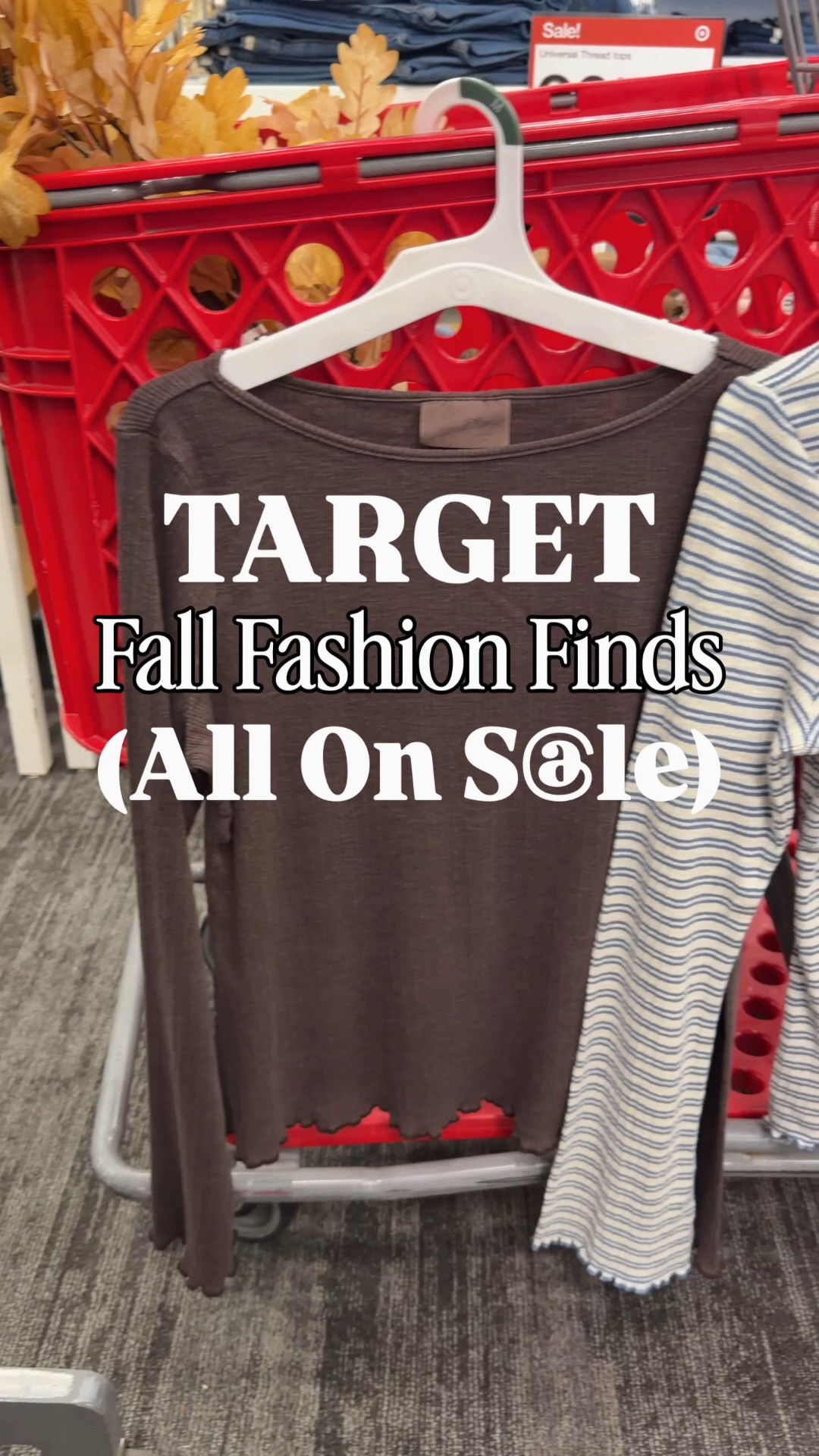 Target fall fashion is 30% off! 🍂 I found so many cute and affordable pieces, including striped tops, cozy cardigans, soft layering basics, and everyday denim. These colors and textures are perfect for building an easy fall wardrobe, and everything shown is included in the sale! 🤎

#TargetFashion #TargetFinds #FallFashion #AffordableFashion #TargetSale