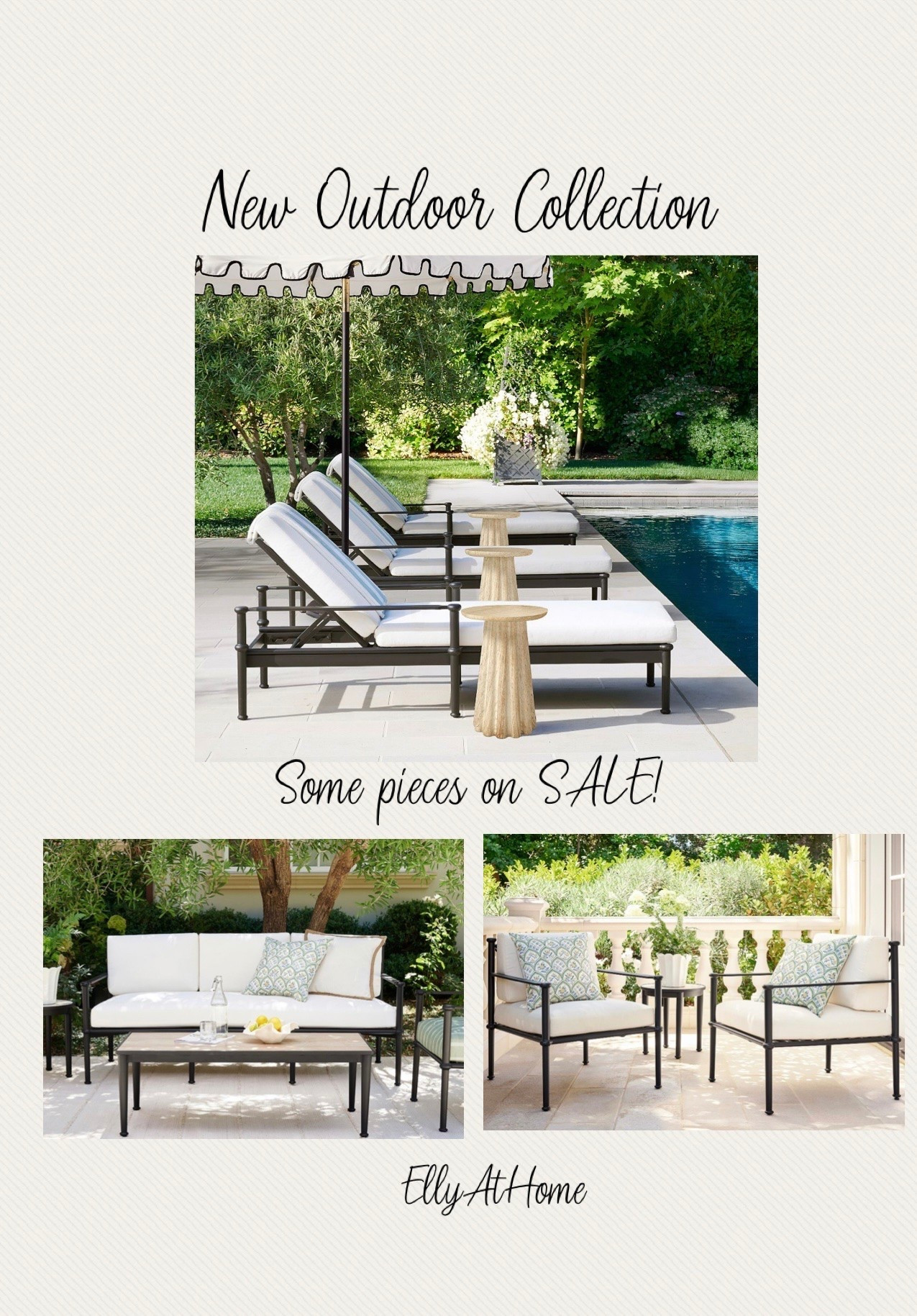 New outlet furniture collection. Shop lounges, chairs, conversation sets, outdoor throw pillows, umbrella and entertaining collections. Coastal living, porch, patio. @Pottery Barn

#LTKSeasonal #LTKHome #LTKSaleAlert