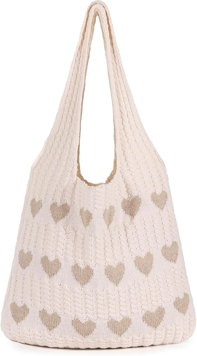 Sightor Crochet Tote Bag, Mesh Beach Bag Knit Summer Hobo Bag Vacation Boho Tote Bag for Women | Amazon (US)